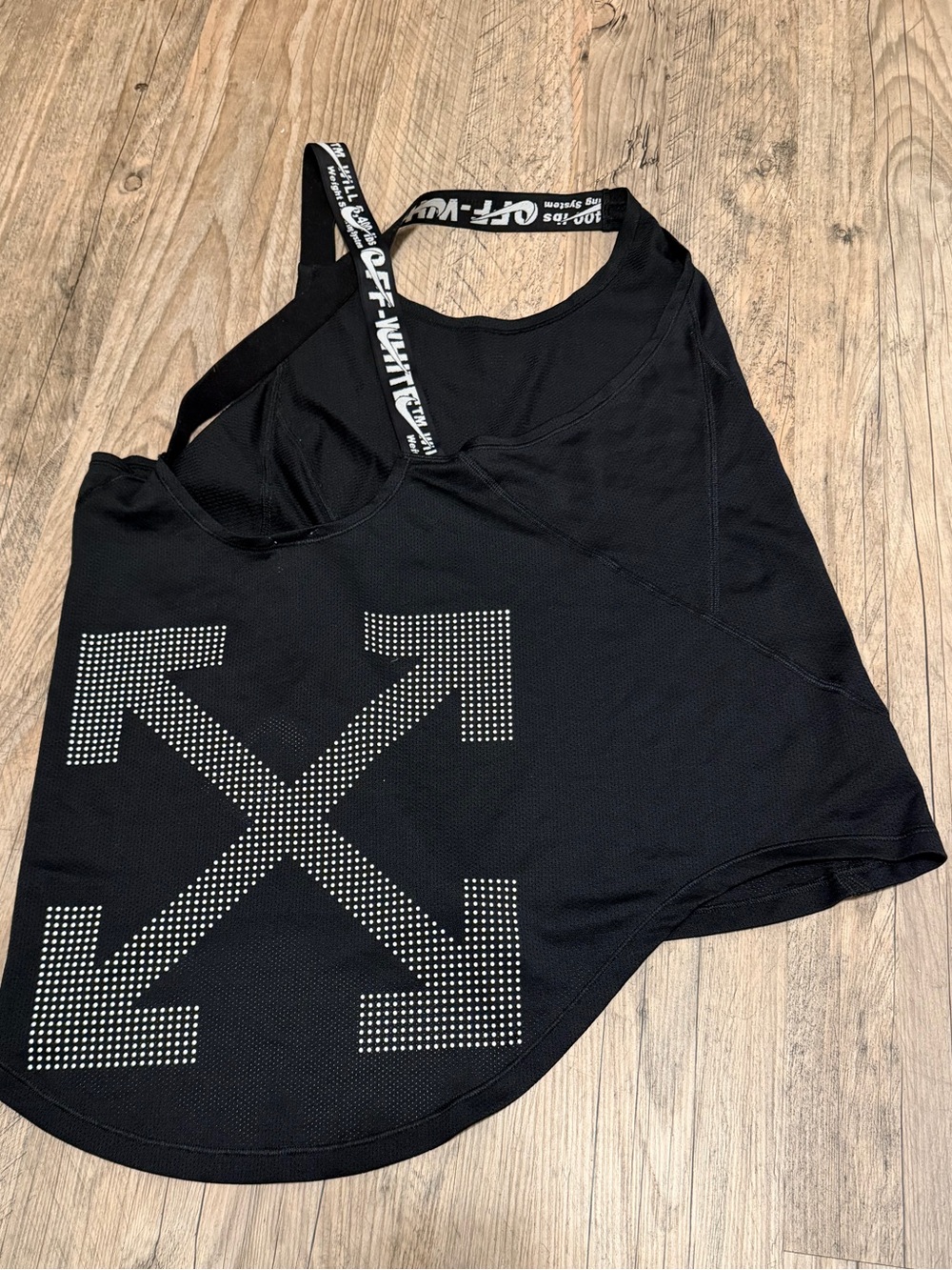 Off-White Black Studded Arrow Tank Top